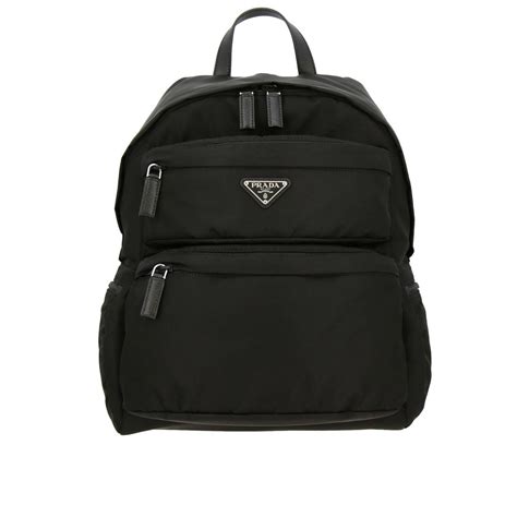 prada 2vz025|Genuine PRADA backpack rucksack nylon tessuto black 2VZ025 .